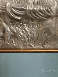 Quadro di peltro (vintage) firmato  
