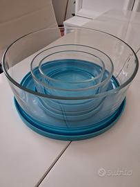 Set contenitori pietanze in vetro