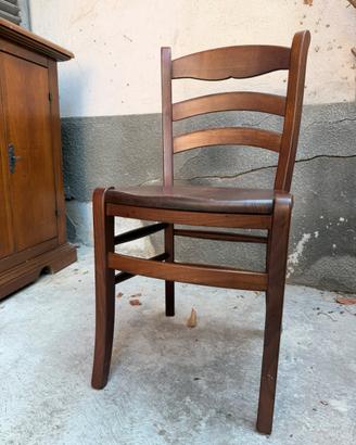 4 sedie in legno -arte povera