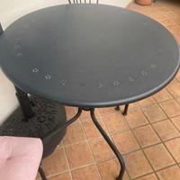 Tavolo Lacko Ikea in ferro battura + 2 sedie