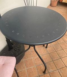 Tavolo Lacko Ikea in ferro battura + 2 sedie
