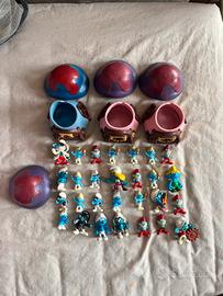 Lotto Puffi Vintage Schleich Peyo + 3 case