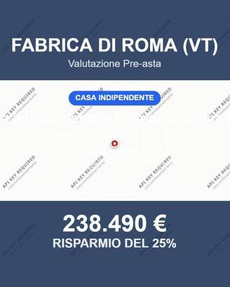 Immobile in asta di 458 m² a Fabrica di Roma