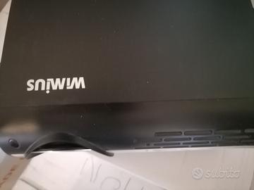 proiettore con telo con telecomando