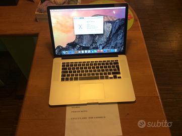 MACBOOK PRO RETINA 16 POLLICI I7 QUAD 756 SSD