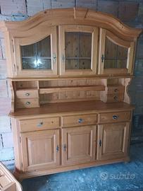 credenza in legno abete massiccia