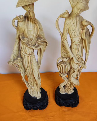 Coppia statue arredamento vintage