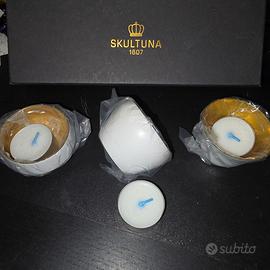 Skultuna set da 3 Portacandele/Portalumini Kin