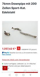 Downpipe HJS 200celle Opel