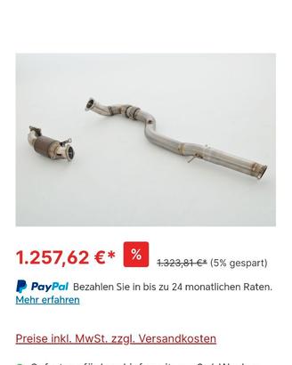 Downpipe HJS 200celle Opel