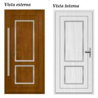 Portoncino in PVC bicolore 990 x 2380 molto bello