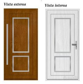 Portoncino in PVC bicolore 990 x 2380 molto bello