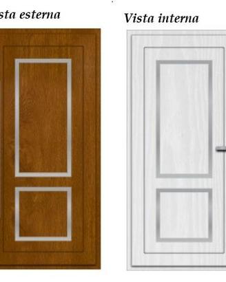 Portoncino in PVC bicolore 990 x 2380 molto bello
