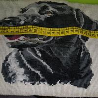 Pezza in macramè fatta a mano