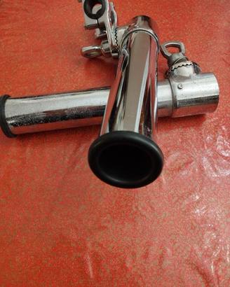 Porta canna in acciaio ed in plastica