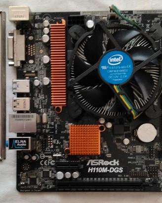 Scheda Madre ASROCK H110M-DGS + i3-6100