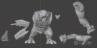 Miniatura Troll Catapulta Gundabad mesbg