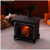 Mini Caminetto LED per Casa delle Bambole 1:12 – D