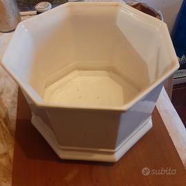 copri vaso porcellana bianca