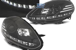 FARI DIURNI FIAT PUNTO 09-12 FONDO NERO