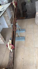 Altalena basculante in legno e ferro