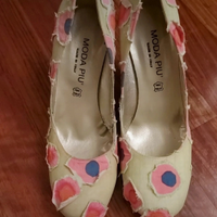 Decollete' verdi in tessuto