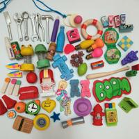 Lotto di 61 gommine anni 80