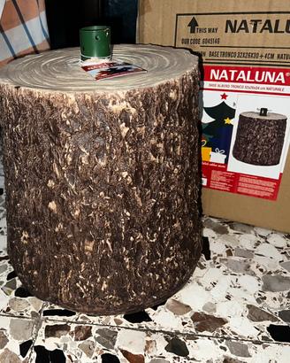 Base Albero di Natale in Legno con Foro 3,5 cm