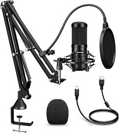 Aokeo AK-60 microfono USB con braccio e filtro pop