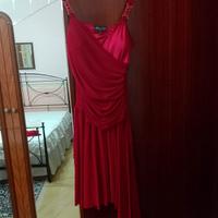vestito rosso elegante 42 
