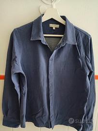 camicia bluette in cotone tipo jeans