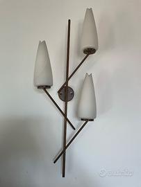 Coppia di lampade appliqués in Ottone anni 50’