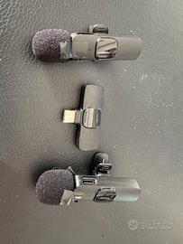 Microfono Lavalier Wireless per iPhone/iOS/Android