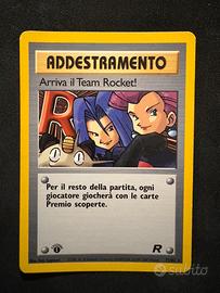 Carta Pokemon Arriva il Team Rocket 1st edition
