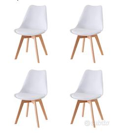 Sedie scandinave imbottite