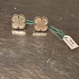 Orecchini in oro bianco 750/18K Van Cleef
