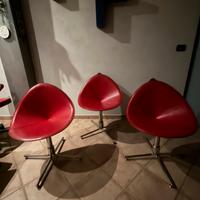 Set di 3 sedie design italiano FASEM