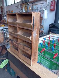 Cassettiera porta minuteria in legno Vintage
