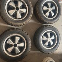 4 cerchi originali Porsche 911 FUCHS 6 X 15 pollic