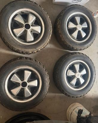 4 cerchi originali Porsche 911 FUCHS 6 X 15 pollic