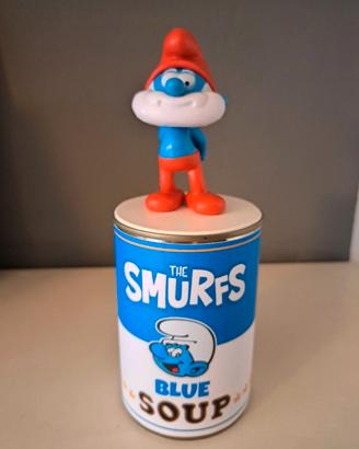 Barattolo" the smurfs soup" Grande Puffo