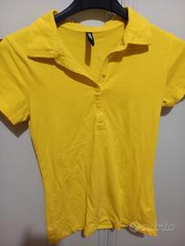 T-shirt donna gialla taglia xs