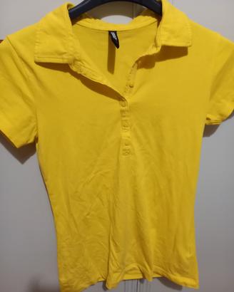 T-shirt donna gialla taglia xs