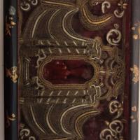 Ex voto antico filigrana Ag in cornice nera e oro