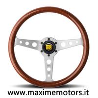 Volante MOMO INDY HERITAGE in legno di mogano 35cm