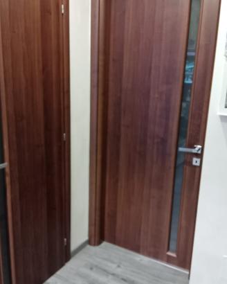 porte marroni scure