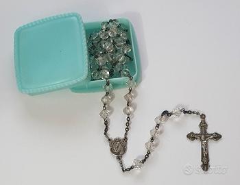 Antico Rosario Sant’Antonio con pietre trasparenti