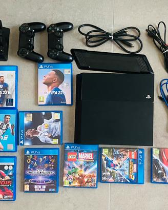 Play station 4 con accessori controller giochi