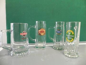 BOCCALI DA BIRRA IN VETRO E IN CERAMICA