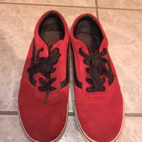 Scarpe Vans 39 rosse e nere
